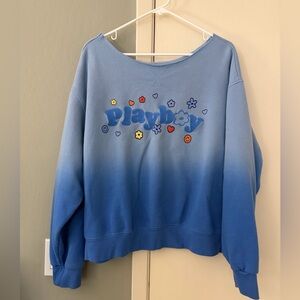 Playboy Blue Gradient Sweatshirt